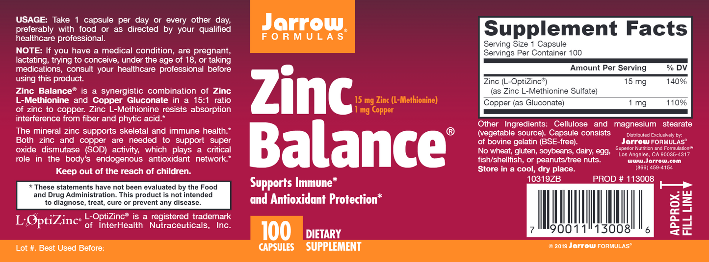 Zinc Balance