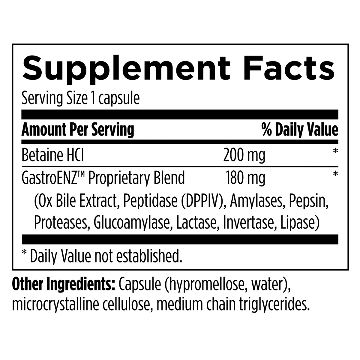Digestive Enzyme with HCl (Final Sale)