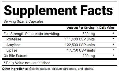 Pancreatin & Ox Bile Extract