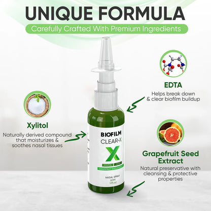 BioFilm Clear-X Silver-Free EDTA Nasal Spray