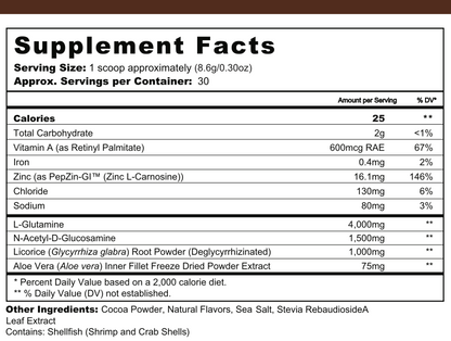 Gut Rebuild Nutrients Powder - Chocolate