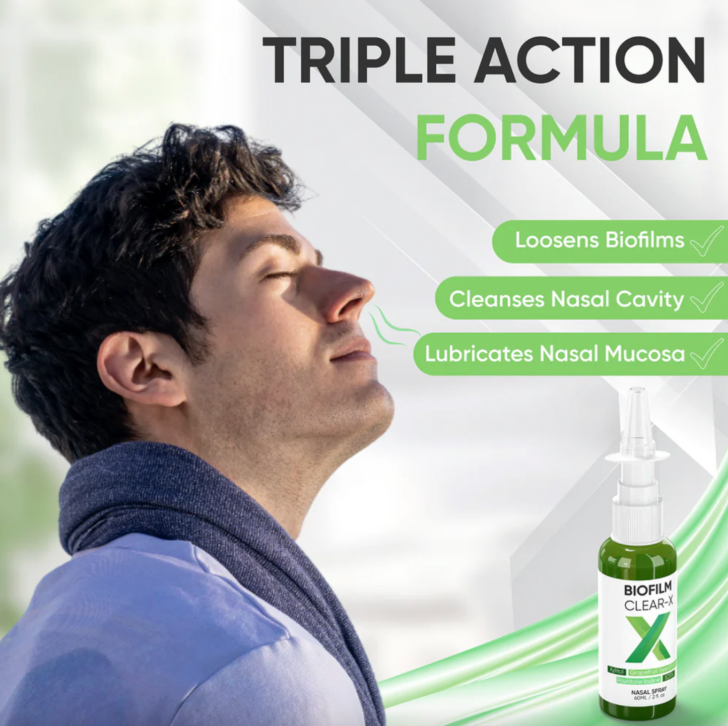 BioFilm Clear-X Silver-Free EDTA Nasal Spray