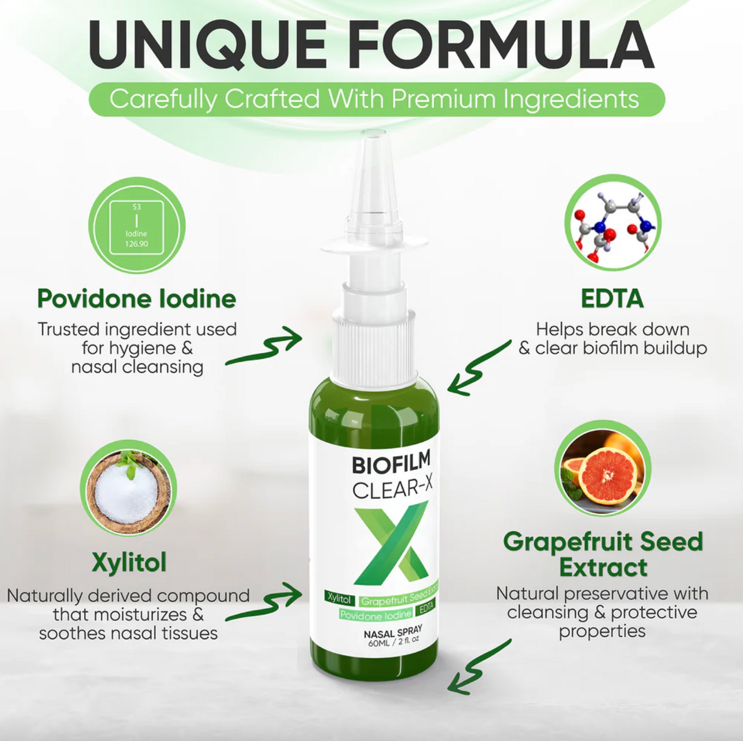 BioFilm Clear-X Silver-Free EDTA Nasal Spray