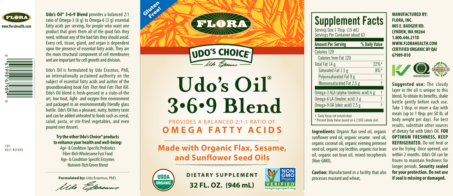 Udo's Choice Oil Blend 3.6.9