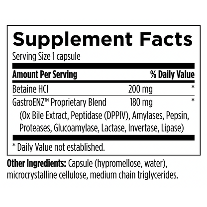 Digestive Enzyme with HCl (Final Sale)